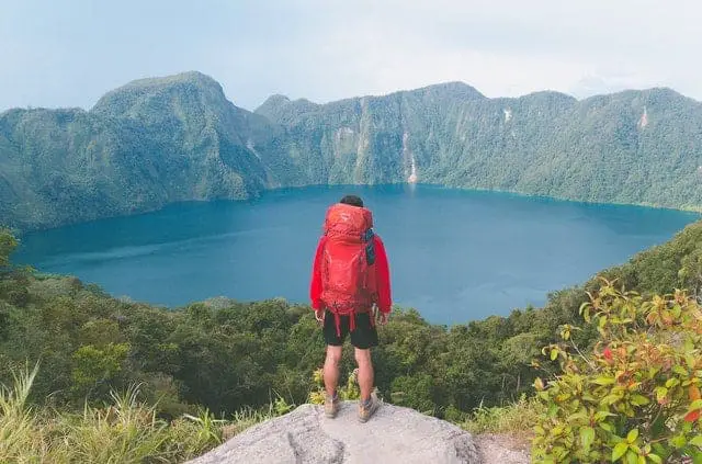 hiker in the mountains